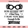 Luna Lovegood Being different isn't a bad thing Harry Potter SVG, PNG, DXF, Cricut, Cut File, Clipart