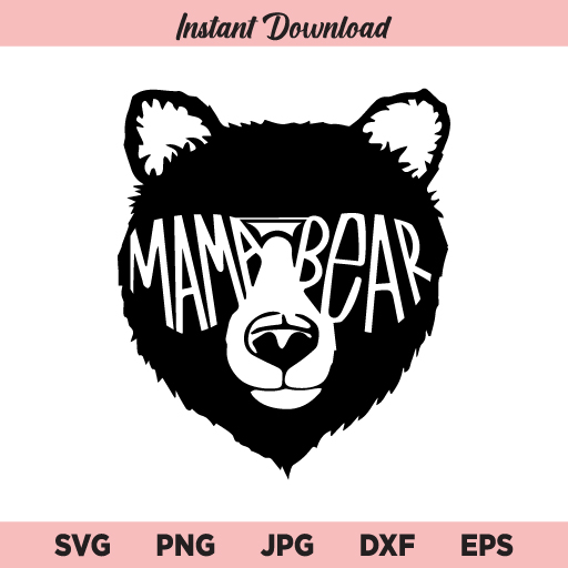 Mama Bear SVG, Mama Bear Sunglasses SVG, PNG, DXF, Cricut, Cut File, Clipart