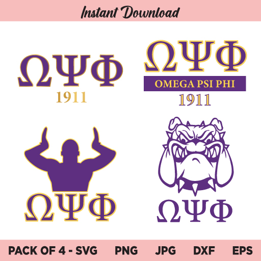 Omega Psi Phi SVG, O Psi Phi Fraternity SVG, Divine 9, Q Dog Design, Que SVG, PNG, DXF, Cricut, Cut File, Clipart
