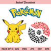 Pokemon SVG, Pokemon Logo SVG, Pokeball SVG, Pikachu SVG, PNG, DXF, Cricut, Cut File, Clipart