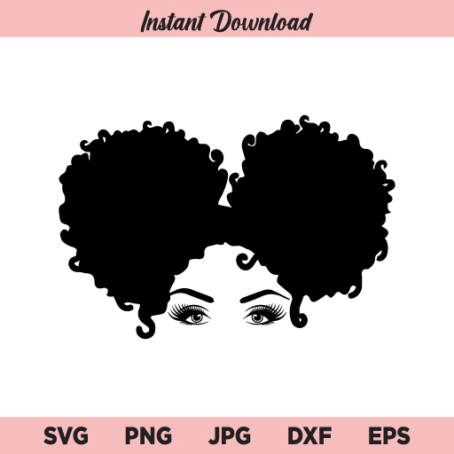 Download Afro Puff Svg Black Woman Puff Svg Afro Puffs Svg Png Dxf Cricut Cut File Clipart Buy Svg Designs