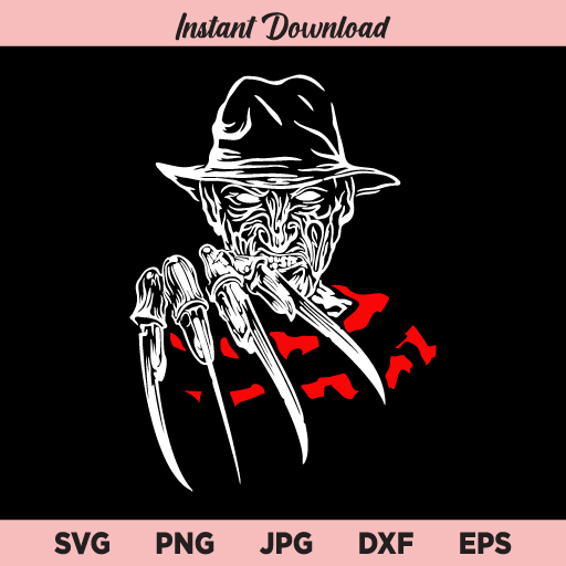 Freddy Krueger SVG, Nightmare on Elm Street SVG, PNG, DXF, Cricut, Cut File, Clipart