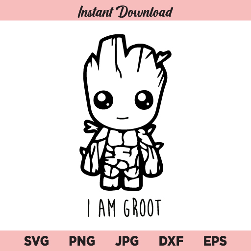 Groot SVG, Baby Groot SVG, I Am Groot SVG, Avengers SVG, Guardians of the Galaxy SVG, PNG, DXF, Cricut