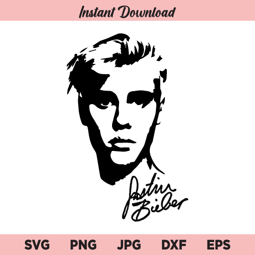Justin Bieber SVG, PNG, DXF, Cricut, Cut File, Clipart, Silhouette