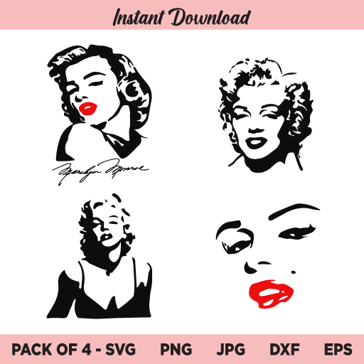 Marilyn Monroe SVG Bundle, Marilyn Monroe SVG, PNG, DXF, Cricut, Cut File, Clipart, Silhouette