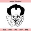 Pennywise SVG, Scary Movie Character SVG, Halloween SVG, PNG, DXF, Cricut, Cut File, Clipart, Silhouette