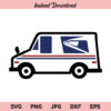 Mail Truck SVG, Postal Truck SVG, Delivery Truck SVG, Mail Truck USPS SVG, PNG, DXF, Cricut, Cut File, Clipart