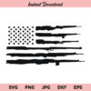 Gun Flag SVG, Rifle Flag SVG, American Flag SVG, US Flag SVG, PNG, DXF, Cricut, Cut File, Clipart, Silhouette