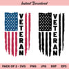 Veteran Flag SVG, Veteran US Flag SVG, Veteran American Flag SVG, PNG, DXF, Cricut, Cut File, Clipart
