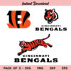 Cincinnati Bengals SVG, Cincinnati Bengals Logo SVG Bundle, American Football NFL Logo SVG, PNG, DXF, Cricut, Cut File, Clipart