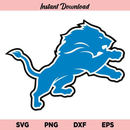 Detroit Lions Logo SVG, Detroit Lions SVG, Football, NFL SVG, Lions SVG, PNG, DXF, Cricut, Cut File, Clipart