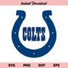Colts SVG, Indianapolis Colts Football Logo SVG, NFL SVG, PNG, DXF, Cricut, Cut File, Clipart