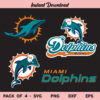 Miami Dolphins SVG, Miami Dolphins SVG Bundle, Miami Dolphins Cut Files, Miami Dolphins Cricut, NFL teams Miami Dolphins Clipart, PNG, DXF