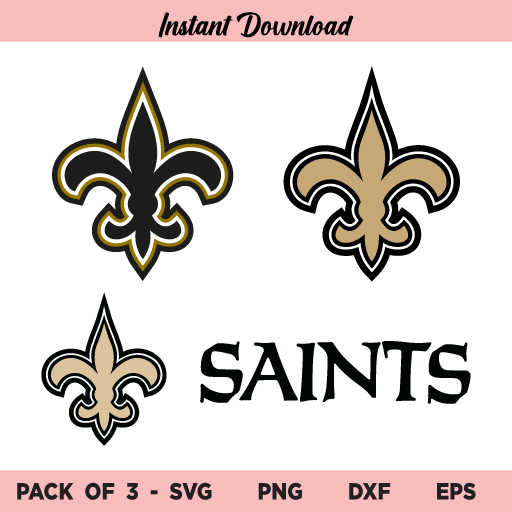 New Orleans Saints SVG, NFL Football SVG, New Orleans Saints SVG Bundle, New Orleans Saints Logo SVG, PNG, DXF, Cricut, Cut File, Clipart