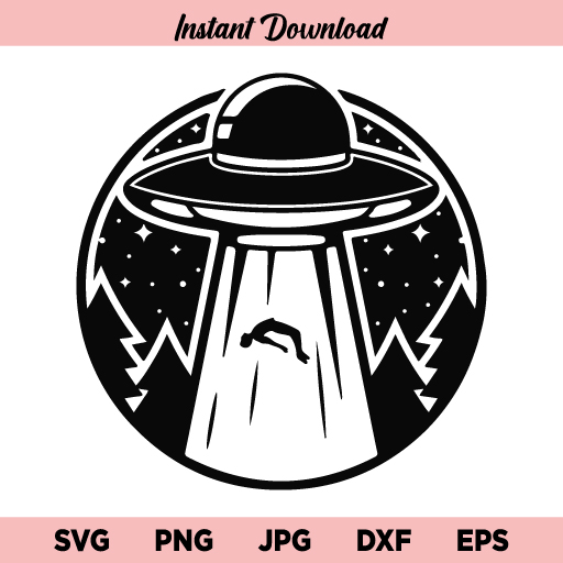 Alien Abduction SVG, Alien Abduction Icon SVG, UFO SVG, Alien SVG, Space SVG, Alien Abduction, SVG, PNG, DXF, Cricut, Cut File, Clipart, Instant Download