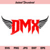 DMX Wings SVG, DMX SVG, Wings SVG, DMX Wings RIP SVG, DMX Logo With Wings, SVG, PNG, DXF, Cricut, Cut File, Clipart, Instant Download