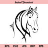 Horse SVG, Horse Head SVG, Beautiful Horse SVG, Horse Face SVG, Horse Lover SVG, Horse SVG For Shirt, Horse, SVG, PNG, DXF, Cricut, Cut File