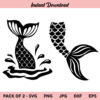 Mermaid Tail SVG, Mermaid Tail SVG Bundle, Mermaid SVG, Mermaid Scales, Fish Tail SVG, PNG, DXF, Cricut, Cut File, Clipart, Instant Download
