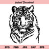 Tiger Face SVG, Tiger Head SVG, Tiger SVG, Head Of Tiger SVG, Tiger Face, Tiger Head, SVG, PNG, DXF, Cricut, Cut File, Clipart, Instant Download