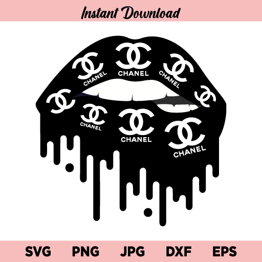 Download Chanel Lips Svg Dripping Lips Chanel Lips Dripping Chanel Lips Svg Png Dxf Cricut Cut File Clipart Instant Download Buy Svg Designs