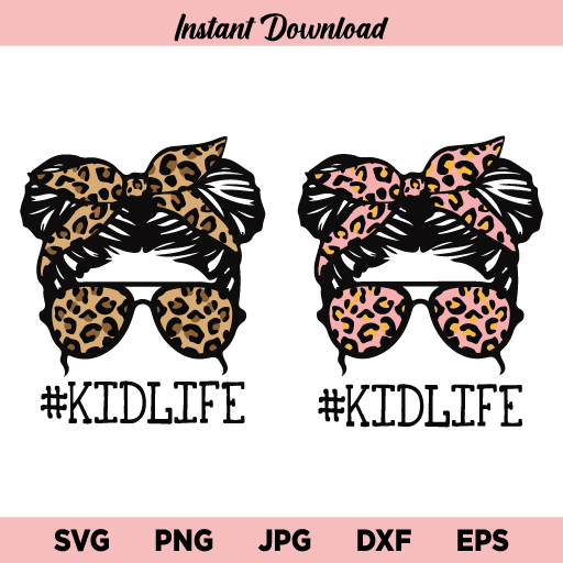 Kid Life Leopard SVG, Kid Life SVG, Leopard SVG, Kid Life Leopard SVG Bundle, Leopard Kid SVG, PNG, DXF, Cricut, Cut File, Clipart, Instant Download