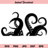 Octopus Tentacles SVG, Kraken Tentacles SVG, Octopus SVG, Kraken SVG, Tentacle SVG, PNG, DXF, Cricut, Cut File, Clipart, Instant Download