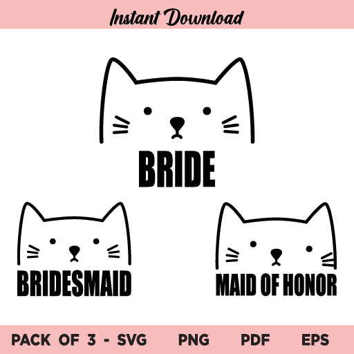 Download Cute Cat Bride Svg Cute Cat Bride Svg Bundle Bridesmaid Svg Maid Of Honor Svg Bridal Party Svg Wedding Party Svg Cat Bride Svg Png Cricut Cut File Buy Svg Designs