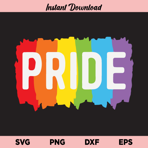 LGBT Pride SVG, LGBT Pride SVG File, LGBT SVG, Pride SVG, LGBT Pride, SVG, PNG, DXF, Cricut, Cut File, Clipart, Instant Download