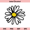 Daisy SVG, Flower SVG, Floral SVG, Daisy Flower SVG, Simple Daisy SVG, Wedding Flower Daisy SVG, Daisy Flower, SVG, PNG, DXF, Cricut, Cut File