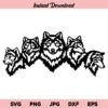 Wolf SVG File, Wolves SVG, Wolf Clipart, Wolves Clipart, Wolf Stencil, Animals SVG, Wolf, Wolves, SVG For Cricut, SVG For Silhouette