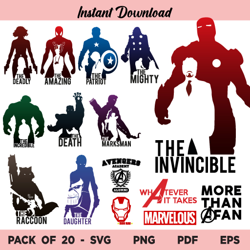 Download Marvel Avengers Svg Bundle Archives Buy Svg Designs