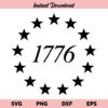 13 Stars 1776 SVG, 13 Star Betsy Ross Union SVG, Betsy Ross Union SVG, Union 13 Stars Betsy Ross US Flag SVG, 13 Stars 1776 SVG Cut File, SVG, PNG, DXF, Cricut, Cut File