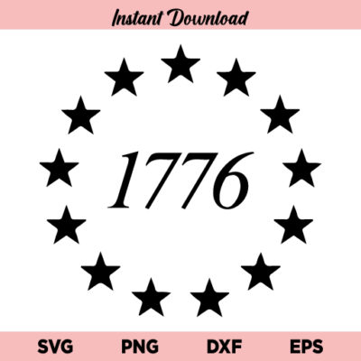 13 Stars 1776 SVG, 13 Star Betsy Ross Union SVG, Betsy Ross Union SVG