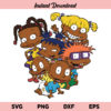 Rugrats Family African American SVG, African American Rugrats SVG, African Rugrats SVG, African American Rugrats, SVG, PNG, DXF, Cricut, Cut File