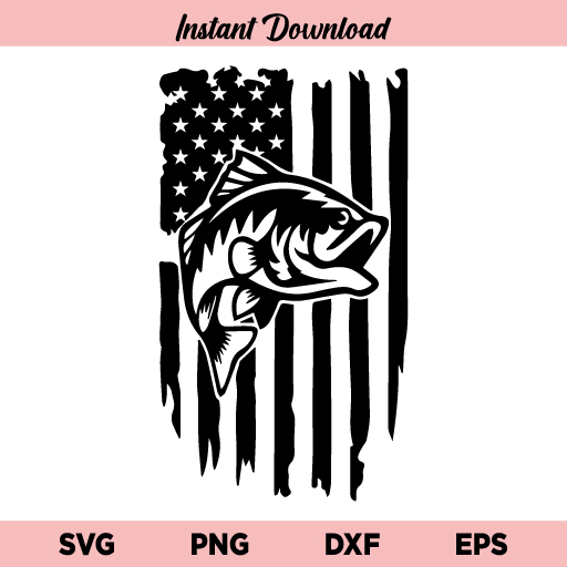 Download Bass Fish American Flag Svg Archives Buy Svg Designs