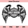 Harley Davidson Wings SVG, Harley Davidson Wings Logo SVG, Harley Davidson SVG, Harley Davidson Logo SVG, Wings SVG, PNG, DXF, Cricut, Cut File