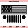 Jeep Grill Flag SVG, Jeep Grill US Flag SVG Cut File, Jeep Grill American Flag SVG, Jeep Grill SVG, US Flag SVG, US Jeep SVG, US Jeep Grill SVG File Design, SVG, PNG, DXF, Cricut, Cut File