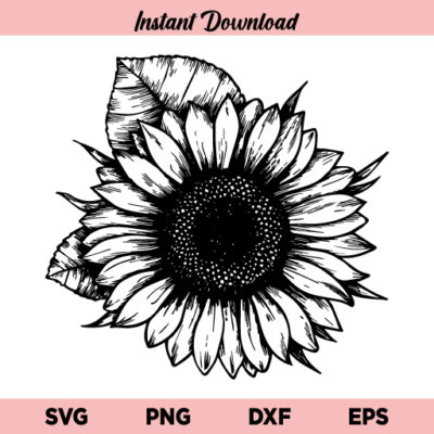 Sunflower SVG, Sunflower SVG File, Sunflower SVG Design, Sunflower ...