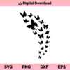 Butterflies Flying SVG, Butterfly Swarm SVG, Butterflies SVG, Flying Butterflies SVG, Butterfly Swarm, SVG, PNG, DXF