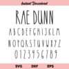Rae Dunn Font SVG, Rae Dunn Font SVG Files, Rae Dunn SVG, Font SVG, Rae Dunn Alphabet SVG, Rae Dunn Letters SVG