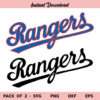 Texas Rangers MLB SVG