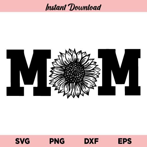 Sunflower Mom T shirt Design SVG