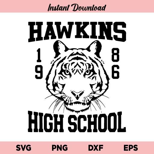 Hawkins High School 1986 SVG