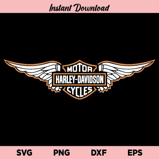 Harley Davidson Wings Logo SVG