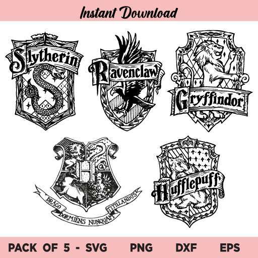 Hogwarts House Crest SVG