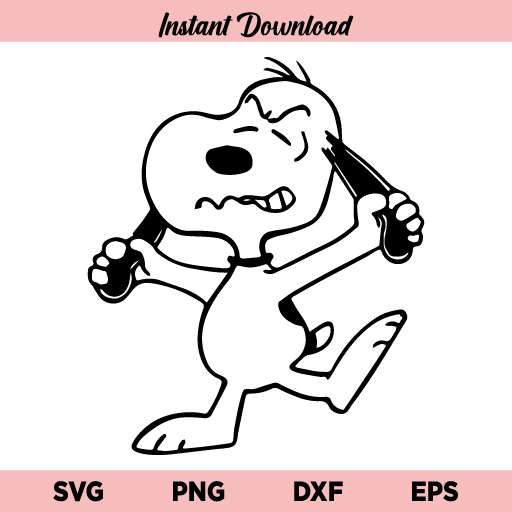 Angry Snoopy SVG
