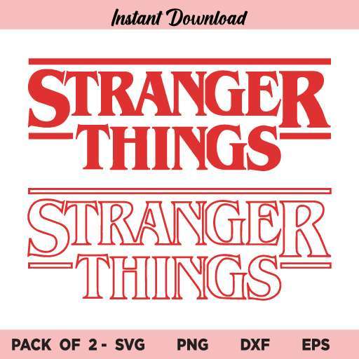 Stranger Things Logo SVG