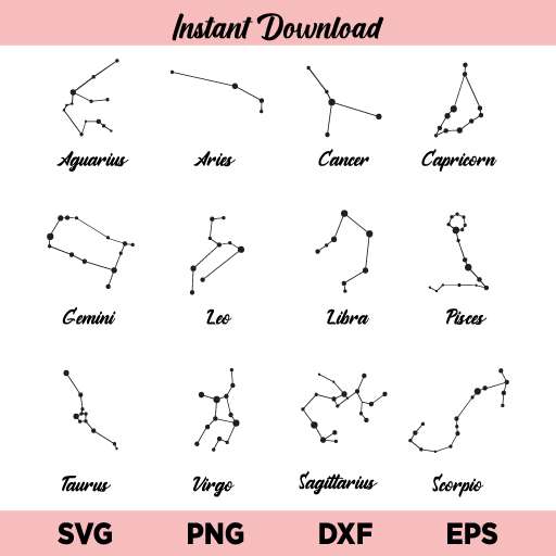 Zodiac Signs SVG