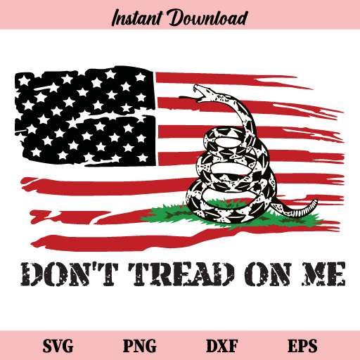 US Flag Dont Tread On Me SVG