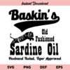 Baskins Old Fashioned Sardine Oil SVG